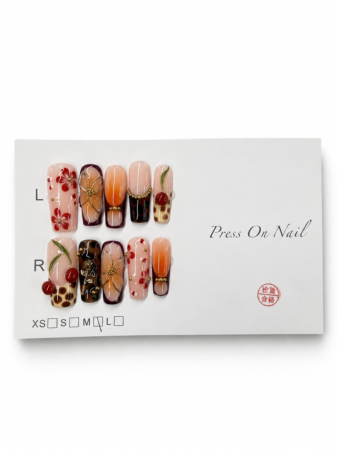 MULTI FLORAL DESIGN AND COLOR LONG SQUARE NAIL SPPR25101504 (2)