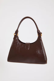 VEGAN LEATHER GOLD HARDWARE HOBO BAG