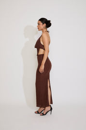 LACE COWL NECK TOP & MAXI SKIRT SET