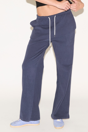 DRAWSTRING WAIST LOOSE FIT STRAIGHT LEG PANT