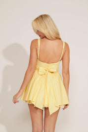BRA CUP PRINCESS MINI DRESS WITH LACE TRIM