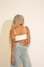 CRINKLE TEXTURE CAMI STRAP BUTTERFLY TOP