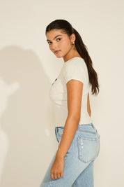 STAR & NYC PRINT CREW NECK T-SHIRT