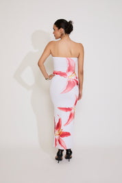 ORCHID MESH TUBE MAXI DRESS