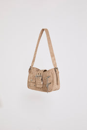 WORN LOOK VEGAN LEATHER BAG WITH ZIPS & BELT SPBA250521 (8)