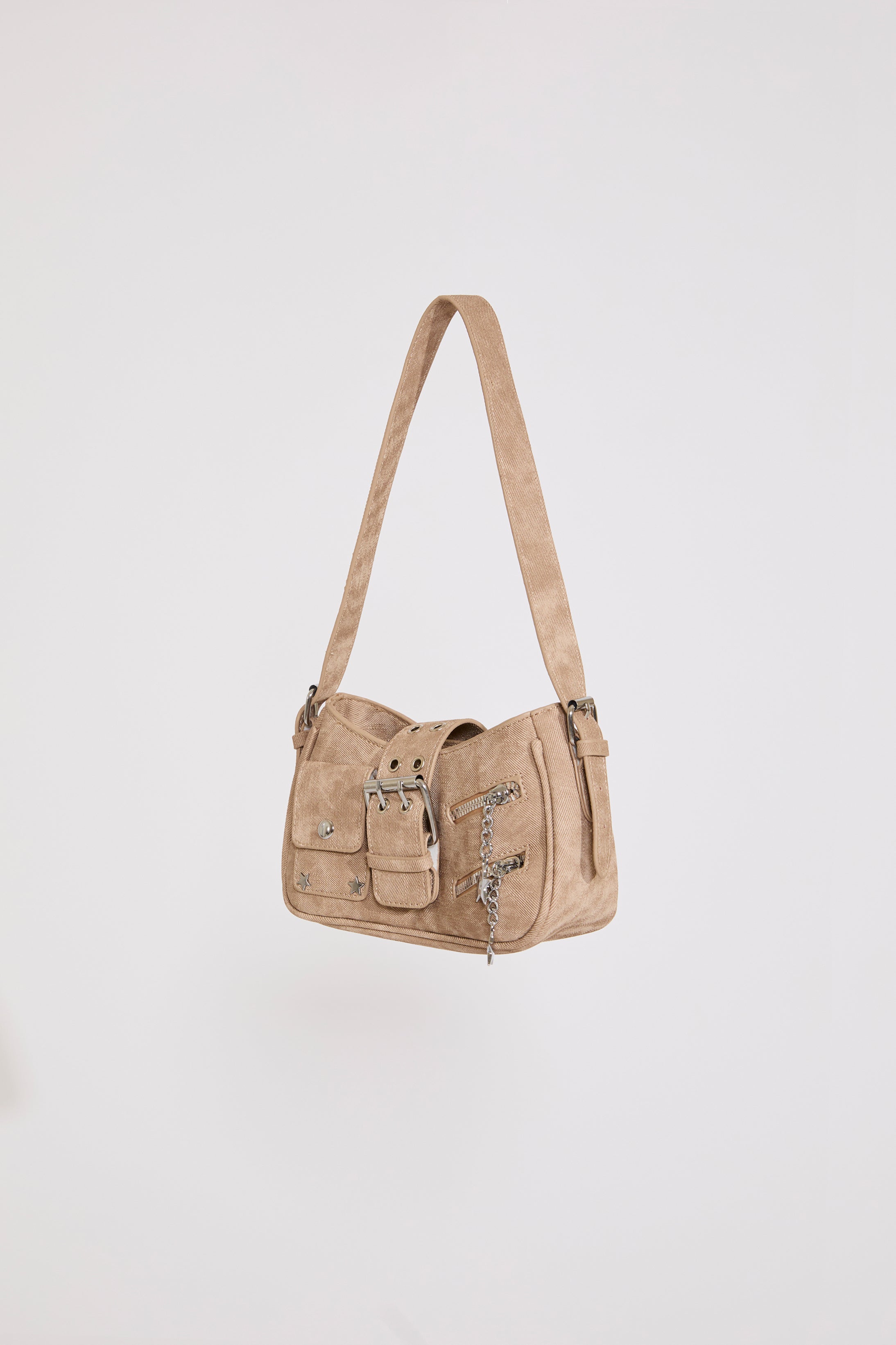WORN LOOK VEGAN LEATHER BAG WITH ZIPS & BELT SPBA250521 (8)