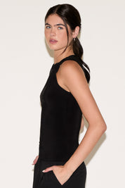 SLEEVELESS OFF THE SHOULDER TWISTED TOP
