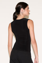 SLEEVELESS OFF THE SHOULDER TWISTED TOP
