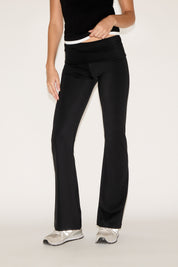 WAIST FOLDOVER FLARE WORKOUT LEGGINGS