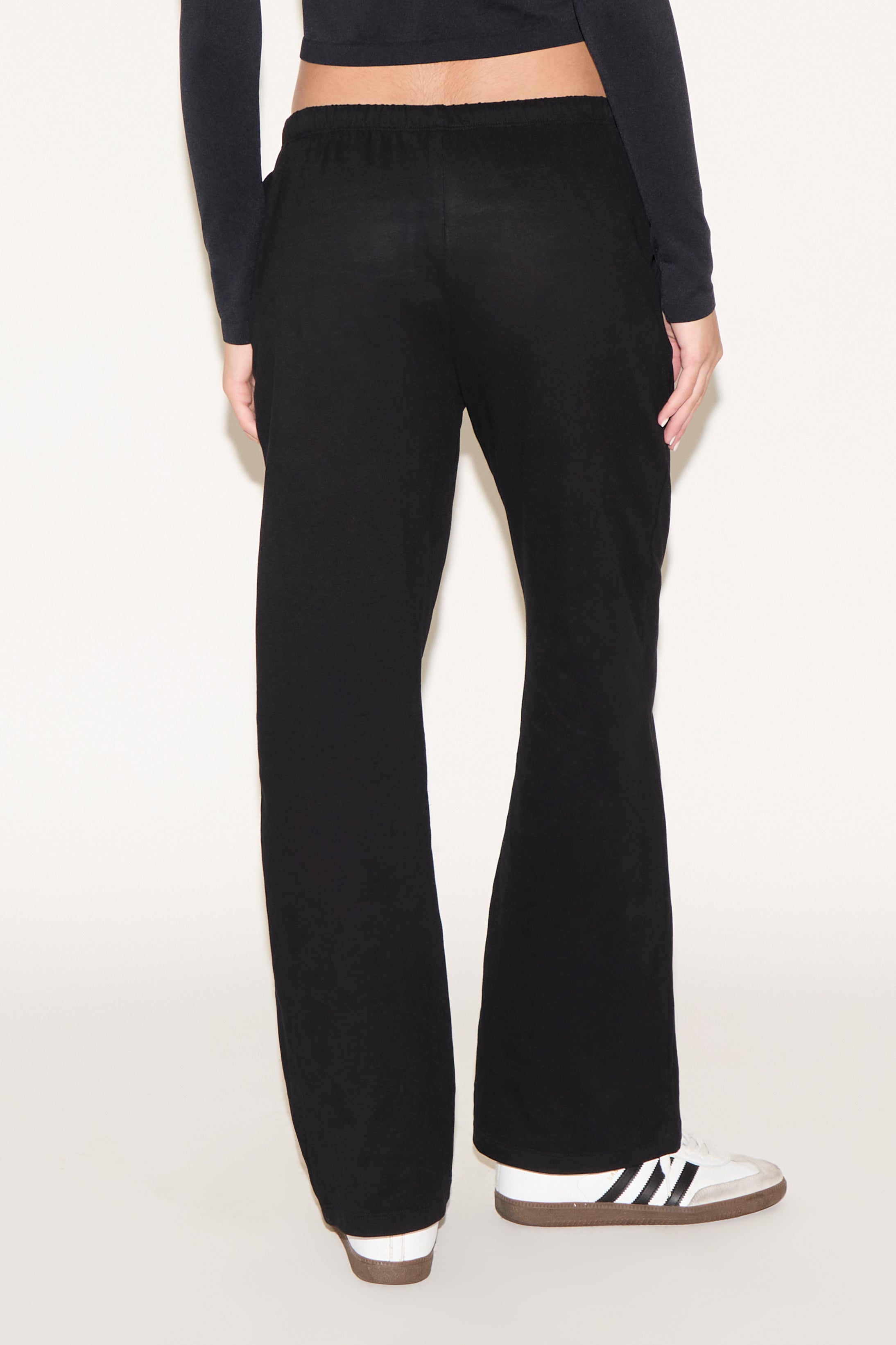 DRAWSTRING WAIST LOOSE FIT STRAIGHT LEG PANT