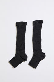 TOELESS RIB KNIT SLOUCHY TALL SOCK