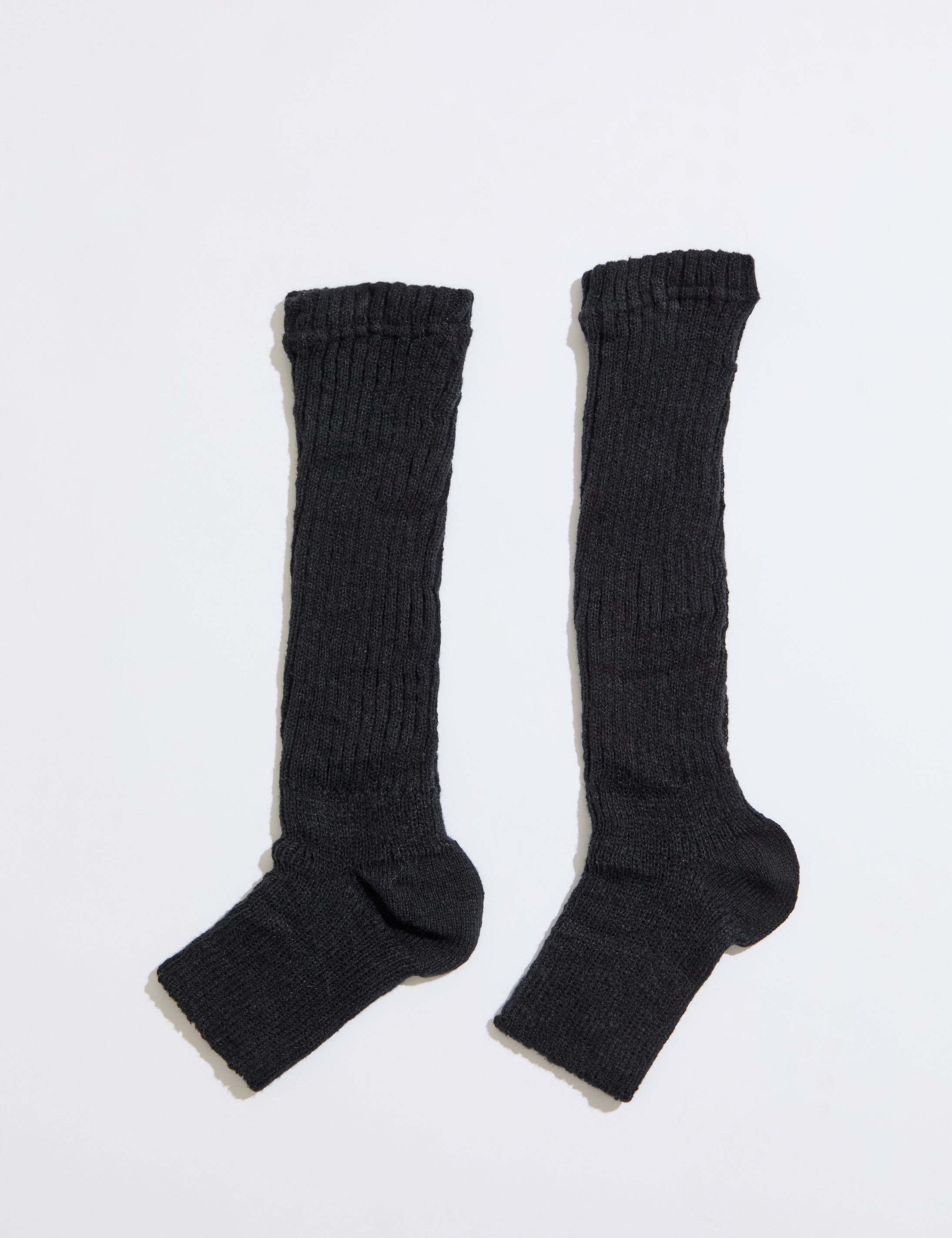 TOELESS RIB KNIT SLOUCHY TALL SOCK