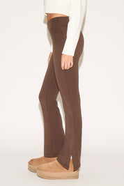 YOGA WAIST FLARE LEGGING WITH SLIT