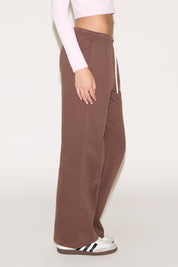 DRAWSTRING WAIST LOOSE FIT STRAIGHT LEG PANT