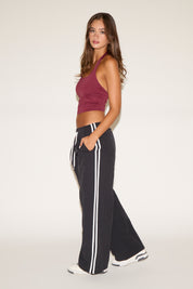 HALTER COWLED NECK SEAMLESS SOLID COLOR TOP