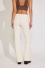 WAIST FOLDOVER FLARE WORKOUT LEGGINGS