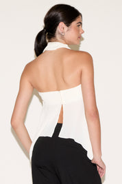 STRAPLESS TUBE TOP WITH SKINNY SCARF