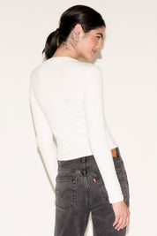 LONG SLEEVE SOLID COLOR CREW NECK SHIRT