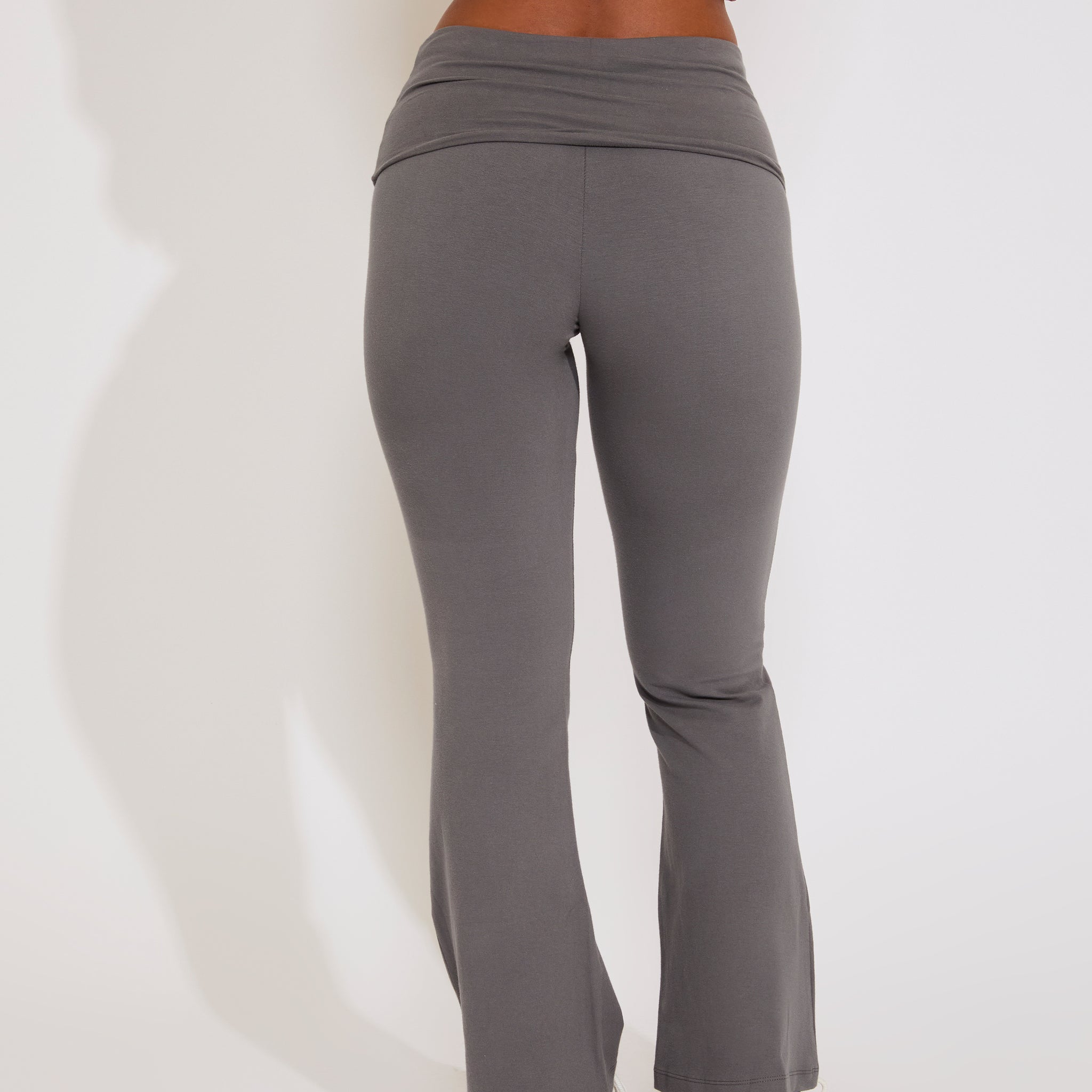 FOLD OVER WAIST LOOSE FIT YOGA PANT BTS / NAVY / M