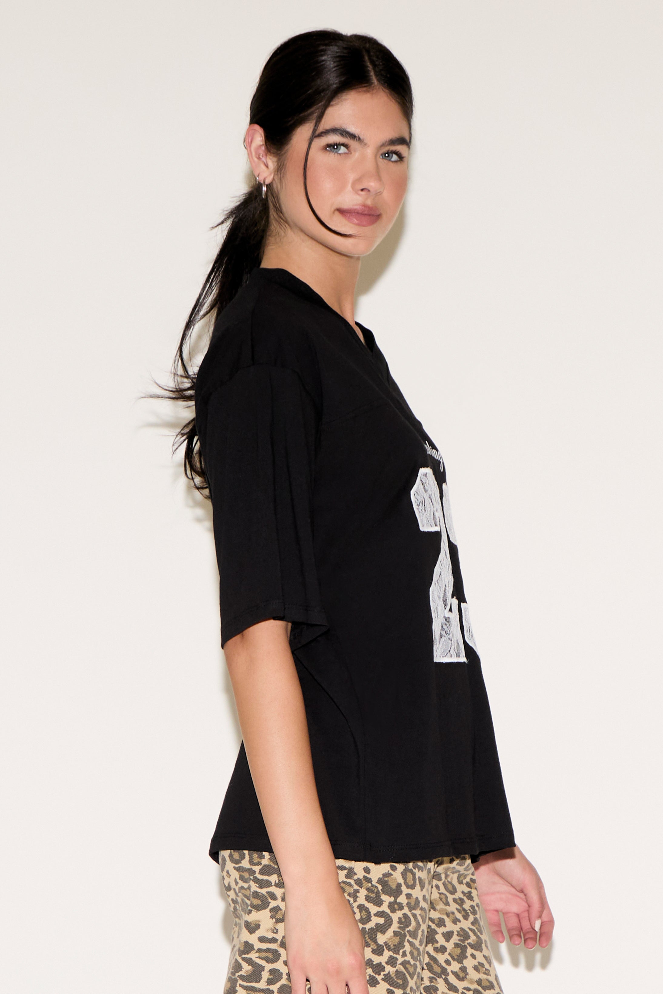 DARLING 23 LACE EMBROIDERED COTTON JERSEY