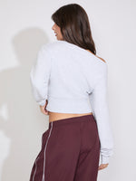 BOAT NECK SOLID COLOR SWEATSHIRT