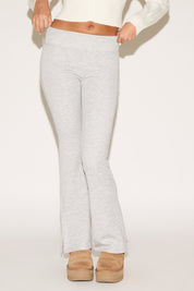 YOGA WAIST FLARE LEGGING WITH SLIT