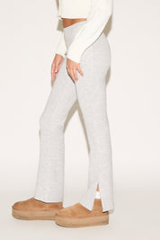 YOGA WAIST FLARE LEGGING WITH SLIT