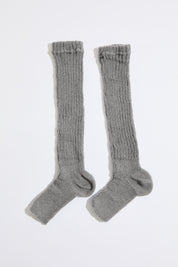 TOELESS RIB KNIT SLOUCHY TALL SOCK