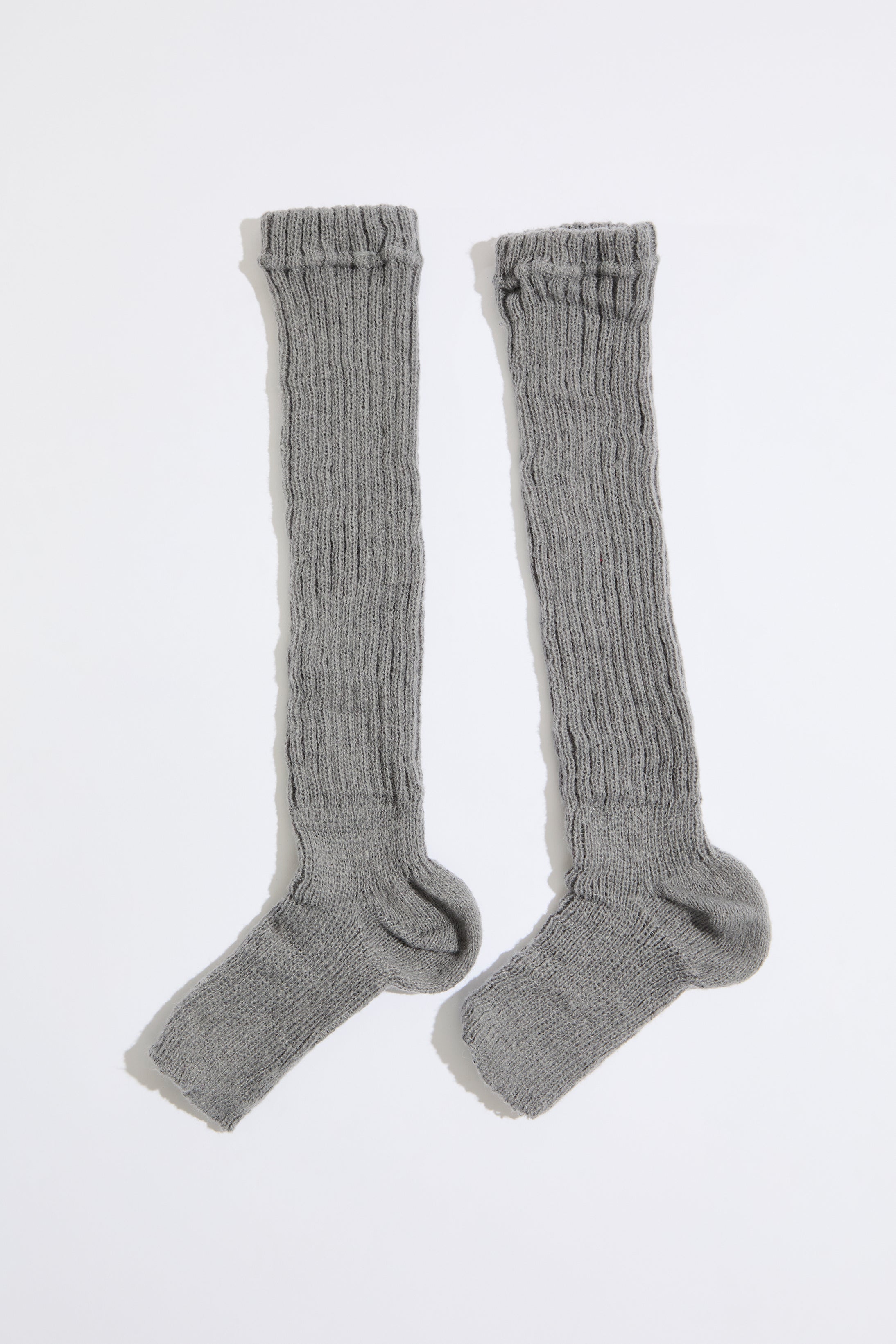 TOELESS RIB KNIT SLOUCHY TALL SOCK