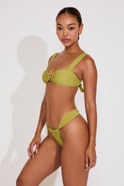 STAR DETAIL THICK STRAPS THONG BIKINI SET