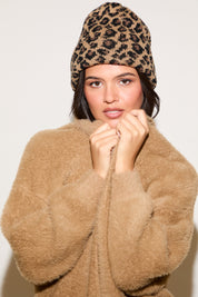 FUZZY OPEN FRONT NO COLLAR CARDIGAN