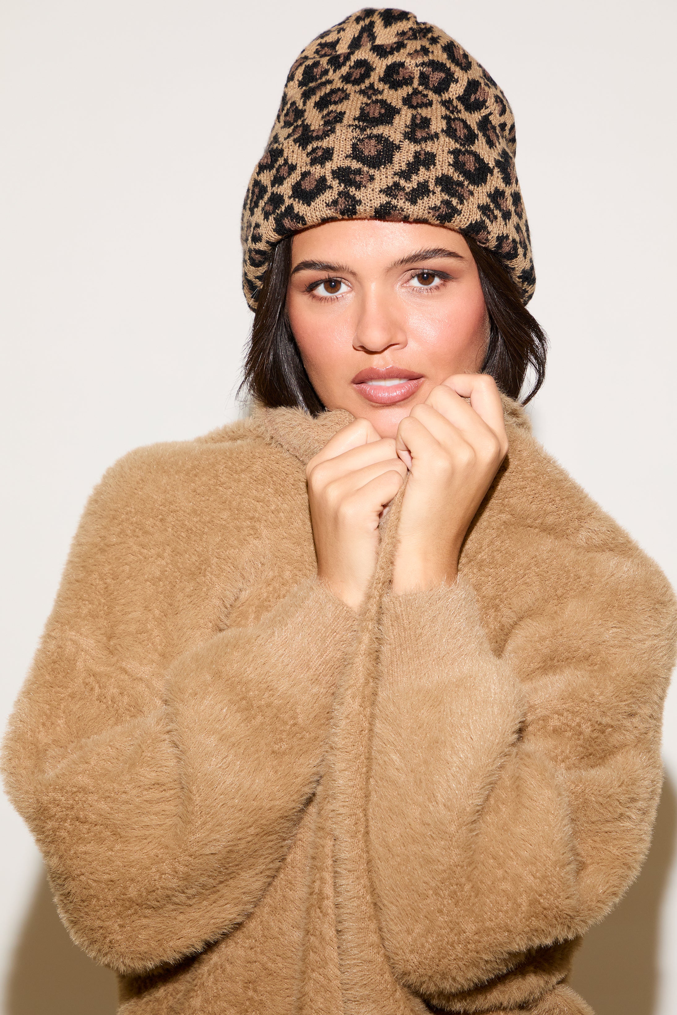 FUZZY OPEN FRONT NO COLLAR CARDIGAN