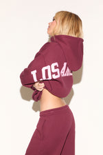 LOS ANGELES ON BACK PULL OVER HOODIE WITH POCKET