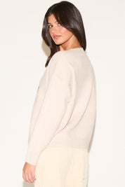 DOG DESIGN CREW NECK LONG SLEEVE SWEATER