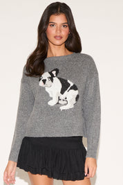 FRENCH BULLDOG CREW NECK SWEATER