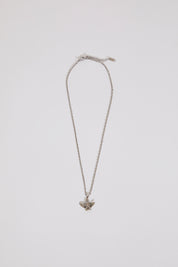 Lavish Cz Swan Pendant Box Chain Necklace