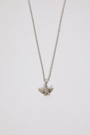 Lavish Cz Swan Pendant Box Chain Necklace