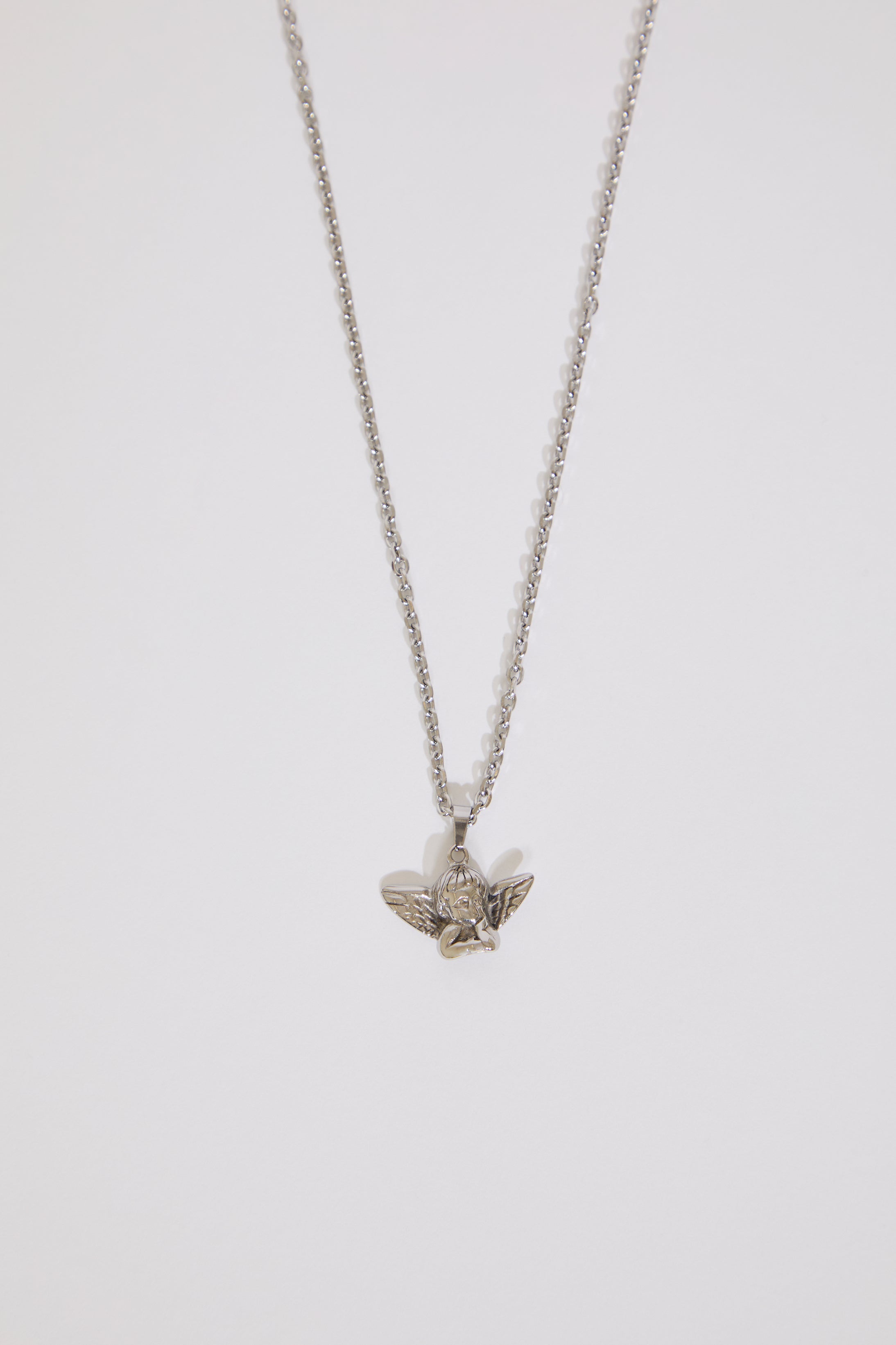 Lavish Cz Swan Pendant Box Chain Necklace