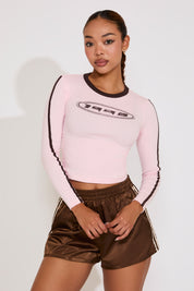 SIDE STRIPE LONG SLEEVE 1990 LOGO TOP