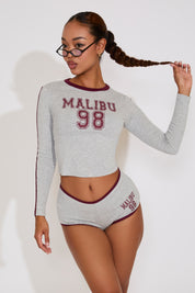 LONG SLEEVE MALIBU 98 LOGO TOP