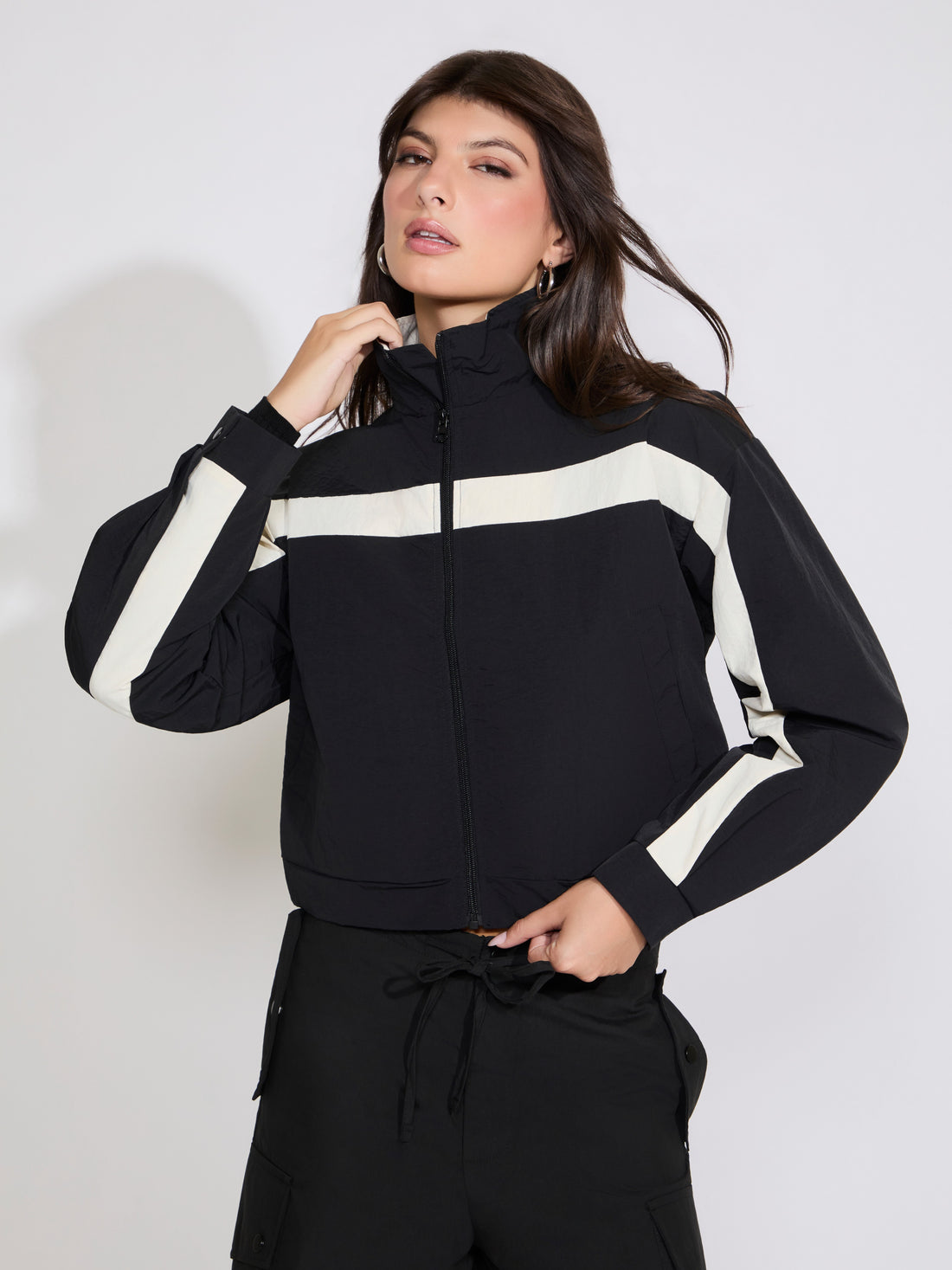 SPORT CONTRAST ZIP UP JACKET