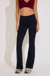 WAIST FOLDOVER FLARE WORKOUT LEGGINGS