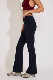 WAIST FOLDOVER FLARE WORKOUT LEGGINGS
