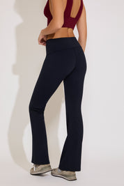 WAIST FOLDOVER FLARE WORKOUT LEGGINGS