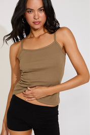 SIMPLE SLEEVELESS SLIM FIT CAMI TOP