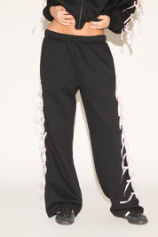 RIBBON SIDES ELASTIC WAIST PANT