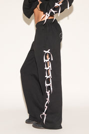 RIBBON SIDES ELASTIC WAIST PANT
