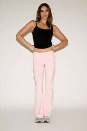 WAIST FOLDOVER FLARE WORKOUT LEGGINGS