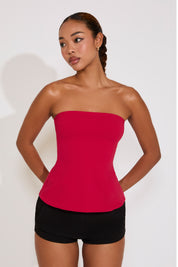 A LINE STRAPLESS TUBE TOP