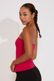 A LINE STRAPLESS TUBE TOP